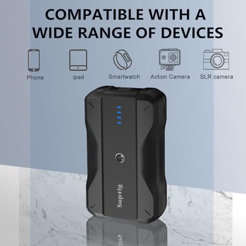 Suptig RSX-435 Portable Charger 9000Mah Battery Pack Power Bank Compatible For Gopro, Canon, Nikon, Dji Osmo, Insta 360, Akaso More Camera thumb #1