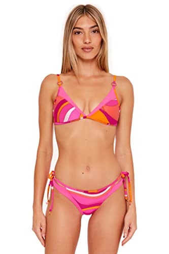 Trina Turk Women's Monaco Twist Bandeau Bikini Top - Rose - Size 10 - Rose