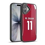 Head Case Designs Officially Licensed Liverpool Football Club Mohamed Salah 2025/26 Players Home Kit 1st Group Gel Armor Case [Military Grade Drop Protection] Compatible with Apple iPhone 17