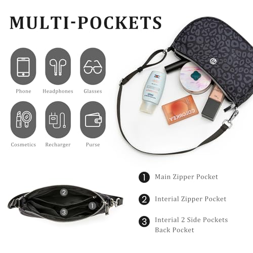 Image of Shoulder Bag for Women Handbags with Adjustable Strap Underarm Purse Mini Clutch Purses Trendy Crescent Bags 1L