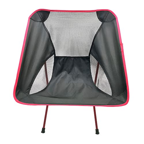 Paradmas Portable Folding Camping Chair For Adults, Lightweight Compact Chair For Outdoor Camp, Beach, Travel, Picnic, Lawn, Hiking, Backpack Chairs, Supports 320Lbs, Red #TOP2