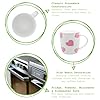 Nicola Spring 350ml Simply Home Stoneware Mugs - White & Pink Hearts - 6X Large Reusable Cute Ceramic Coloured Coffee Latte Hot Drinks Tea Cups Set with Handle | Gifts for Men & Women #1