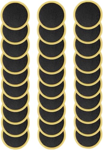 30Pcs Black for Bycicles Inner Tube Puncture Patches Glueless Tire Puncture Repair Patches for Motorcycle Road Mountain Bicycles Tire Puncture Patches Repair Simple Self Adhesive Tires and Tubes