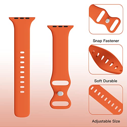 STG Sport Silicone Bands Compatible with Apple Watch Band Ultra 3/2/1 49mm, Series 11/10 46/42mm, 9/8/7 45/41mm, SE 6/5/4 44/40mm, 3/2/1 42/38mm S/M M/L for Women Men by STG Sport - Used condition - Image 4