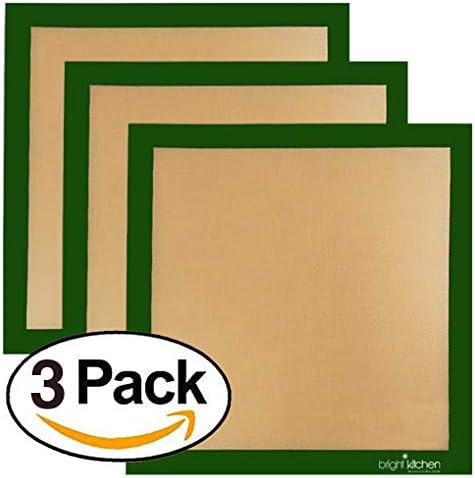 Set of 3-14" x 14" -Silicone Re-Usable Non-Stick Ultra Premium Dehydrator Sheets Compatible With Excalibur Silpat Tray Liner Flex Fruit Leather Roll Up Jerky Oven Baking Mat image 5