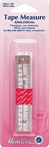 Hemline Sewing Tape Measure Analogical Metric & Imperial 1.5m