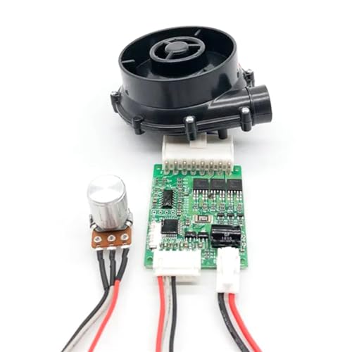 Ptdfjspt Mini Ventilador Centrífugo de Aire Sin Escobillas 7040-24V CC 6,5 Kpa con Controlador e Interruptor para Impresora 3D VzBoT HevORT