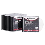 Innovera DVD+RW Discs, 4.7GB, 4X, w/Jewel Cases, Silver, 10/Pack