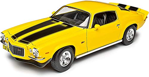 Maisto - 1/18 Scale Model Compatible with Chevrolet Camaro 1971 (Yellow), 11 Inches