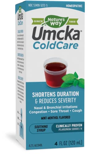 Nature's Way Umcka Coldcare Shortens Duration, Reduces Severity, 4 Fl Oz, Mint-Menthol Flavor #TOP8