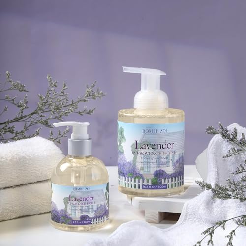 Image of ROMIIE ZOI Foaming Hand Soap, Lavender & Provence, 500ml / 16.8fl.oz | With Gift Box, Gentle cleansing, nourishes skin without drying