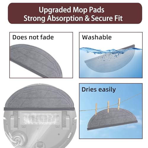Image of Replacement Parts for Roborock Q10 S5 / Q10 S5+ Robot Vacuum | 2 Main Brushes, 6 Mop Pads, 6 Side Brushes, 4 Filters, 1 Cleaning Brush & 1 Screwdriver