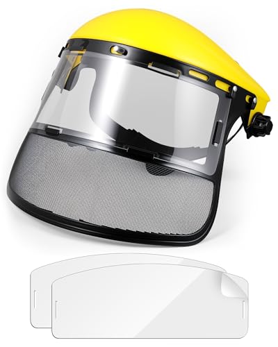 Kingdder Safety Face Shield with Mesh and Visors