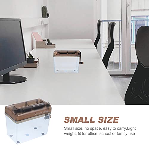 NUOBESTY A4 Mini Triturador Manual de Manivela de Arquivo de Documentos De Papel Trituradora De Pape