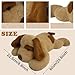 MeHoo Weighted Stuffed Animal, Anxiety Gewichtskuscheltiere 1.5KG, 60CM Gewicht Kuscheltier Groß Gewichtetes Plüschtier Umarmen Kissen Niedliche Plüschpuppe für Geburtstag (Hunde)
