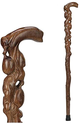 Laska do chodzenia Laska dla osób starszych Laska do chodzenia z litego drewna Drobne rzeźbienie Domniemany pomyślny Akcesoria dla osób starszych Długość 90 cm 4 style Łatwe do przycięcia innovate