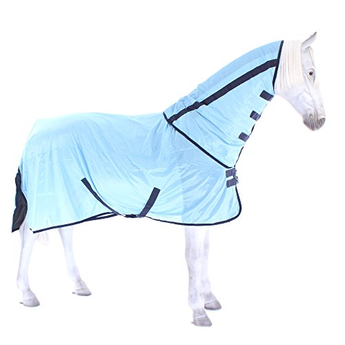Fliegendecke Busse 135 couverture anti mouche cheval paddock bleu - 2