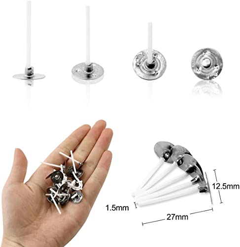 500Pcs/1'' Tea Light Candle Wicks,Tealight Wicks For Soy Wax,Pre-Waxed Tealight Wicks For Candle Making #TOP1