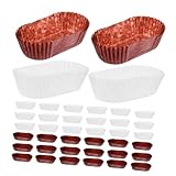 ARTSEWPLY 2000 Stück Papier Backförmchen Muffin Liners mit Verstärktem Boden Stabile Cupcake Wrapper in Weiß und Kaffee Vielseitige Papier Backbecher für Kuchen Brownies Gebäck