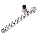 DERNORD 1-1/2 Inch Heating Element U Type Electrical Brewing Water Boiler Heater NPT Male Flange...
