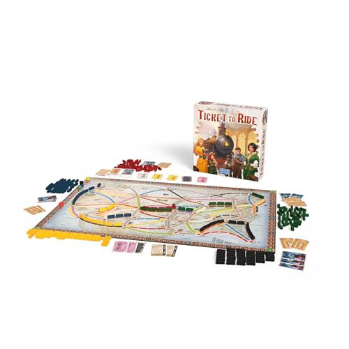 Asmodee Ticket to Ride Board Game (2025 Refresh) – A Cross-Country Train Adventure for Friends and Family, Strategy Game for Kids &amp; Adults, Ages 8+, 2-5 Players, 30-60 Minute Playtime