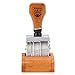 Produktbild Datumstempel Kreative Wooden Date Seal Rolling Wheel Roller Stempel Vintage Font mit Basis für DIY Scrapbooking Art Decoration
