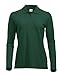 mujeres-clasico-polo-de-mangas-largas-de-algodon-camiseta-calce-moderno-11-colores-vibrantes-xs-2xl-verde-verde-oscuro-x-large