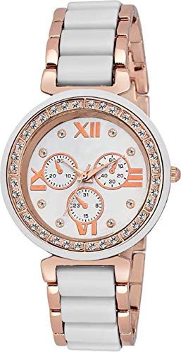 MAHIT Oxhoxy Mac Chronograph Pattern White Watch - for Women (B07HVYG86D) Amazon Price History, Amazon Price Tracker