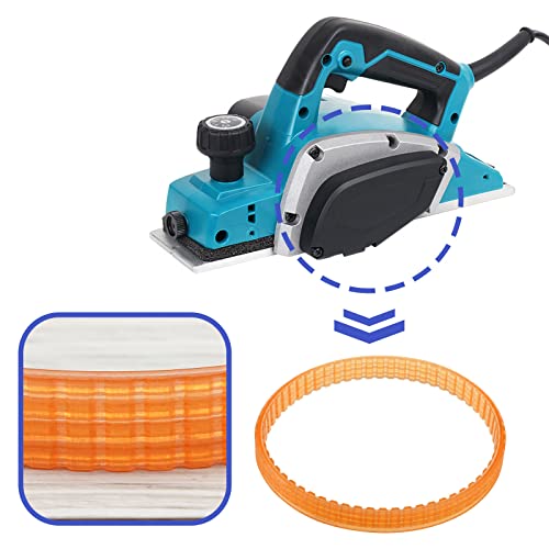 EMSea 5PCS Electric Planer Drive Belts Compatible with Mikita 1900B Electric Planer 9.6mm Width 238mm Circumference Polyurethane Toothed Belts - Image 4