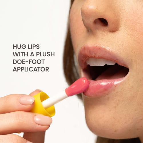 Image of Burt's Bees Lip Oil Pink Sky, Instant Hydration, Nourishes and Softens Lips, Sheer Wash of Color, High Shine Finish, Responsibly Sourced Jojoba Oil, Non Sticky, Wand Applicator, 0.15 Ounce