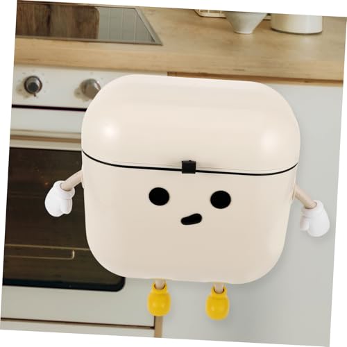 Caneca de basura colgante para cocina beige miniatura 5