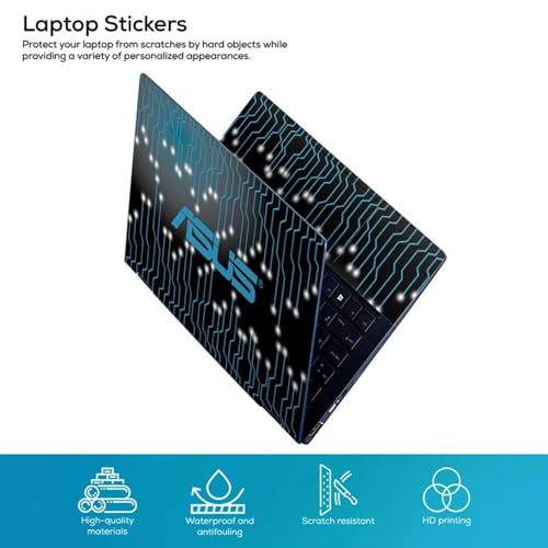 Image of Galaxsia Pattern D6 Full Vinyl Laptop Skin /Sticker /Cover for 15 to 15.6 Inches Laptops Laminated-Removable-HD Quality Compatible for Hp-Dell-Sony-Lenovo-Asus etc.(15x10 Inches)