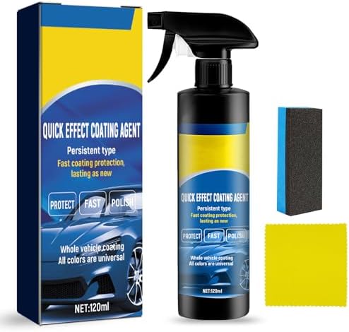 2er-Pack Quick Effect Coating Agent – 3-in-1 Auto-Beschichtungsspray Für Glanz & Schutz – Repariert Kratzer & Wirbel