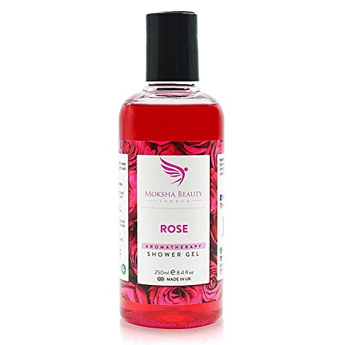 Gel douche pour le corps rose - [Made In U.K] Nettoyant pour le corps rafraîchissant| Soin du Corps aux Huiles Essentielles | Végétalien sans cruauté | 250 ml Cover