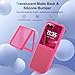 KEKBOXQ Case for Motorola Razr+ 2025/Razr+ 2024 Cover,Moto Razr Plus 2025/Razr Plus 2024 Phone Case,Slim-Fit Hard PC Bumper Shockproof Silicone Protective Cases,Hot Pink