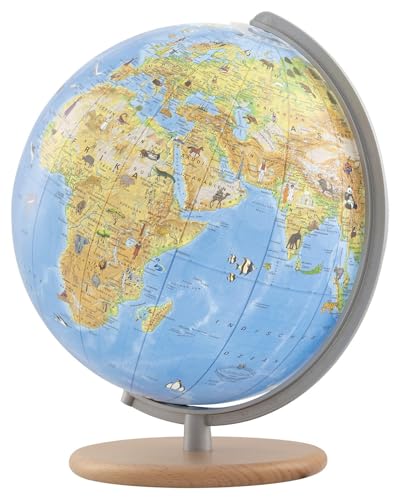 Kinderglobus COLUMBUS Unsere Erde Ø 26 cm: Kinderglobus Ø 26 cm, handkaschiert, beleuchtet, OID kompatibel.
