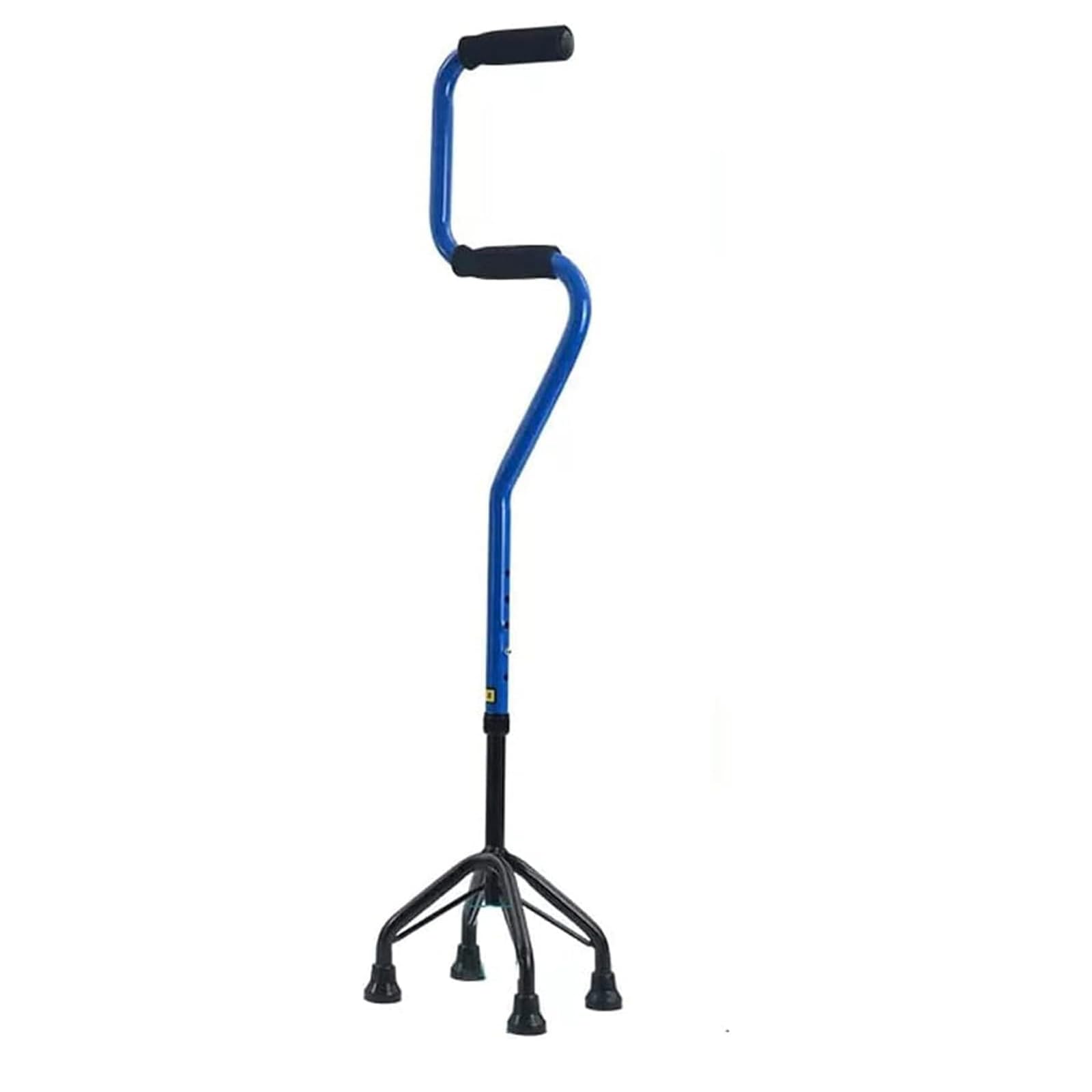 Muletas para ancianos, andador ligero de cuatro patas con diseño antideslizante para estabilidad y apoyo al caminar, ideal para fracturas y asistencia a la movilidad