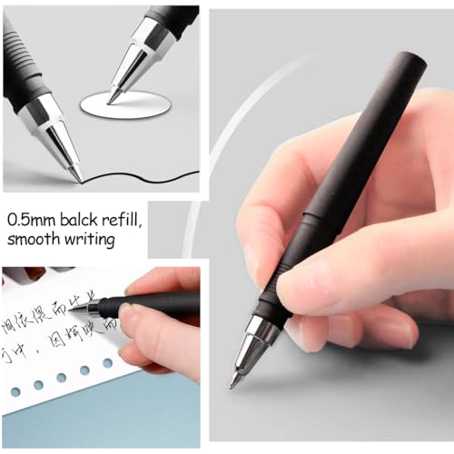 Bolígrafos de tinta gel negra paquete 40 mini y 20 recambios miniatura 4