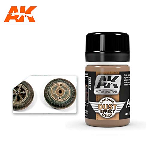 AK-Interactive AK 2031, Landing Gear Dust - 35 ML / 1.18 Fl.Oz Jar - Model Building Paints and Tools # AK031