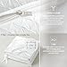 Kotton Culture 1 Pc King Size Pinch Pleated - Pintuck Duvet Cover Only- 100% Egyptian Cotton 600 Thread Count Decorative Comforter Cover-Zipper Closure & 7 Internal Ties (White, 104