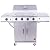 Charbroil Performance Series Convective 4-Burner with Side Burner Cabinet Propane Gas Grill, Stainless Steel - 463354021