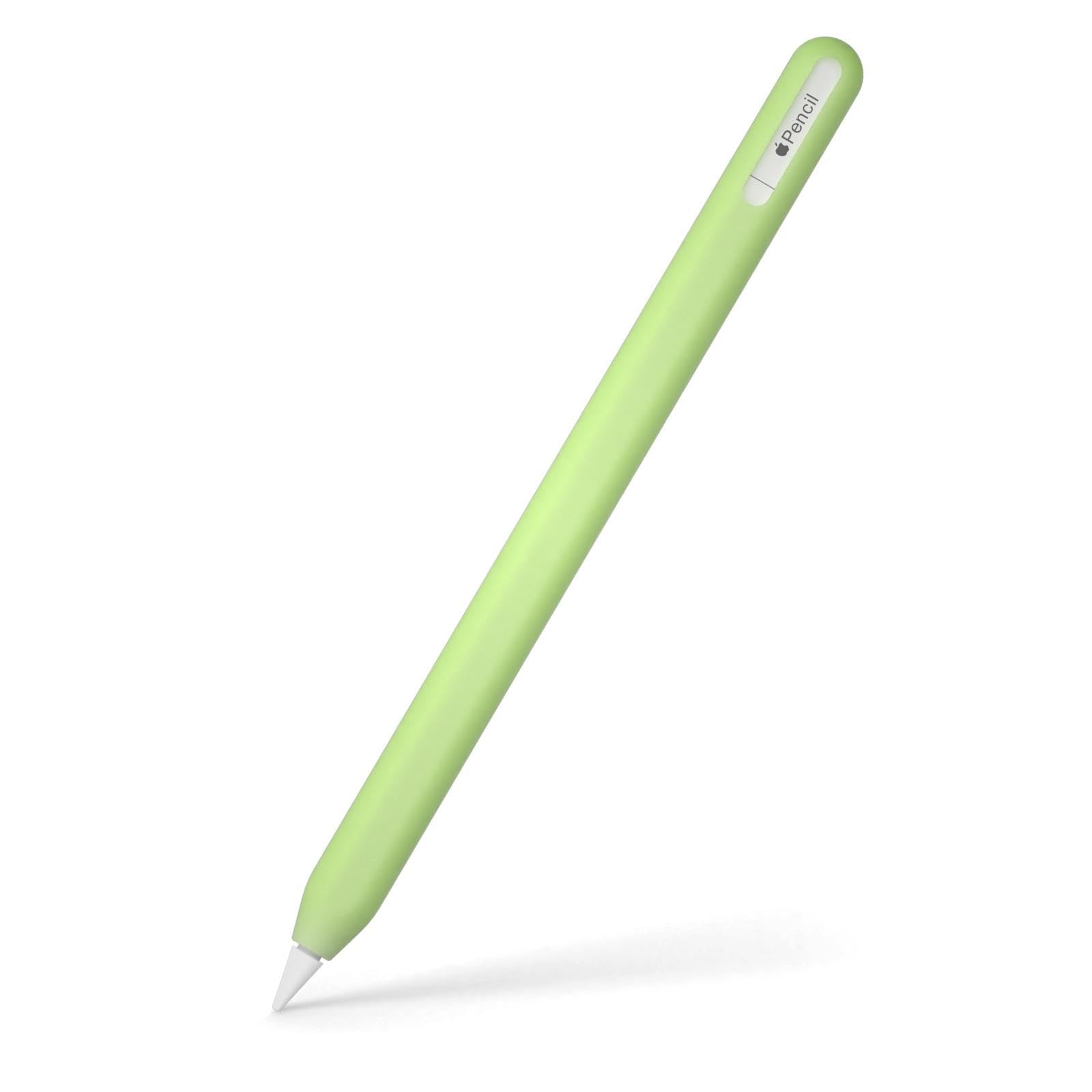 Oboe Silicone Cover Pencil Case Sleeve Compatible with Apple Pencil (USB-C) n for iPad Pro 11/12.9 inch Skin (B-Glow in Dark Green) [Stylus Pencil is NOT Included]-picture-38