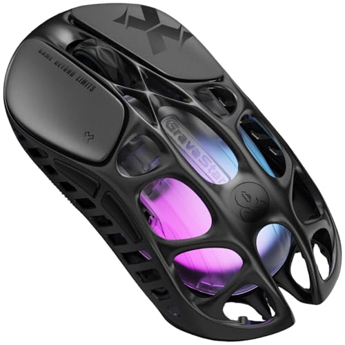 GravaStar Mercury X ゲーミング マウス Mercury X 超軽量49g ワイヤレスゲーミングマウス 32000DPI RGB