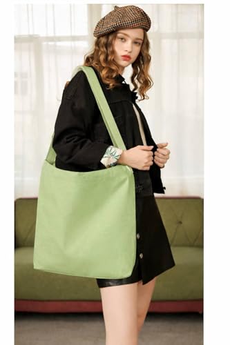 Image of Lify Women's Retro Large Size Canvas Shoulder Bag Hobo Crossbody Handbag Casual Tote - 1 Piece