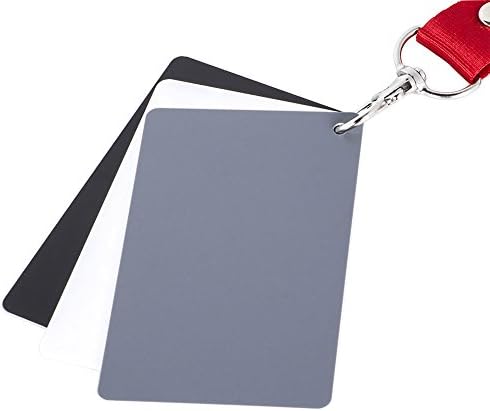Macolink White Balance Grey Cards 18% Gray Cards Custom Color Calibration DSLR/SLR/Evil Camera Checker for Digital Photography Video (3.35" X 2.2")