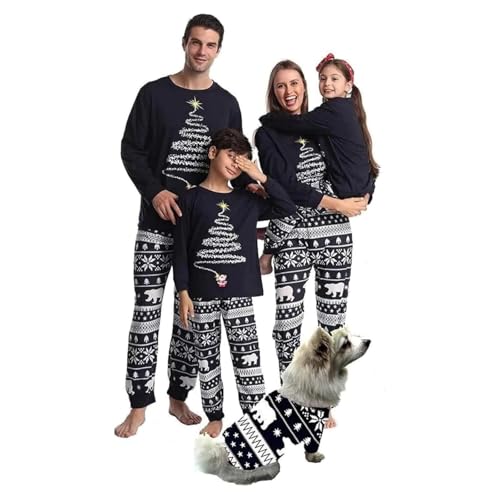 Weihnachtspyjama Familie Set, Matching Pyjamas Christmas Damen Herren Partner Weihnachts Pyjama Family Set Kinder Jungen Mädchen Schlafanzug Familien Outfit Weihnachten...