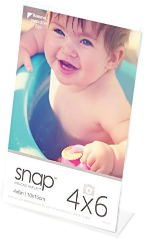 SNAP 4x6 Clear Acrylic Self Standing Frame