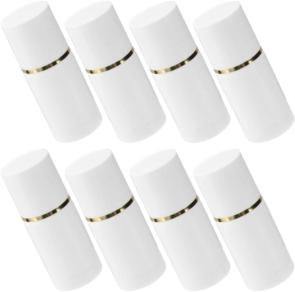 FOMIYES 8Pcs Empty Sponge Head Applicator Bottle: Press Out Type Sponge Head Medicine Bottles Refillable Deodorants Bottles Travel Plastic Liquid Cosmetic Lotion 20ml