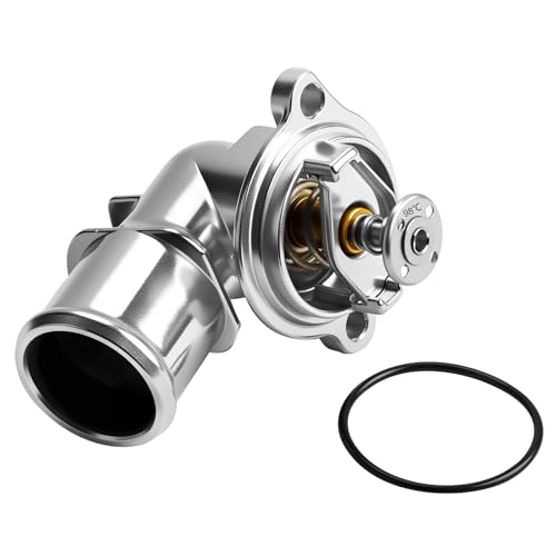 Upgraded Aluminium Engine Coolant Thermostat Housing Assembly Compatible With Jeep Wrangler, Gladiator, Grand cherokee, Ram 1500 3.6L V6 2014-2022 - Replaces 68211186AA, 902-3040