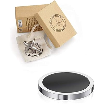 ForeverSpin Titanium Top and Spinning Base Pack - World Famous Spinning Tops